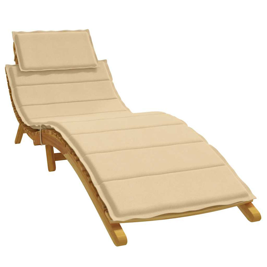 Ligbedkussen 186X58X4 Cm Stof Gemêleerd Beige beige mix