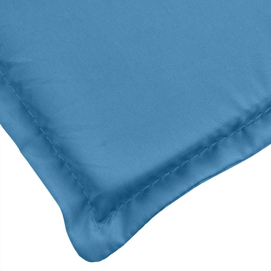 Ligbedkussen 186x58x4 cm stof gemêleerd blauw
