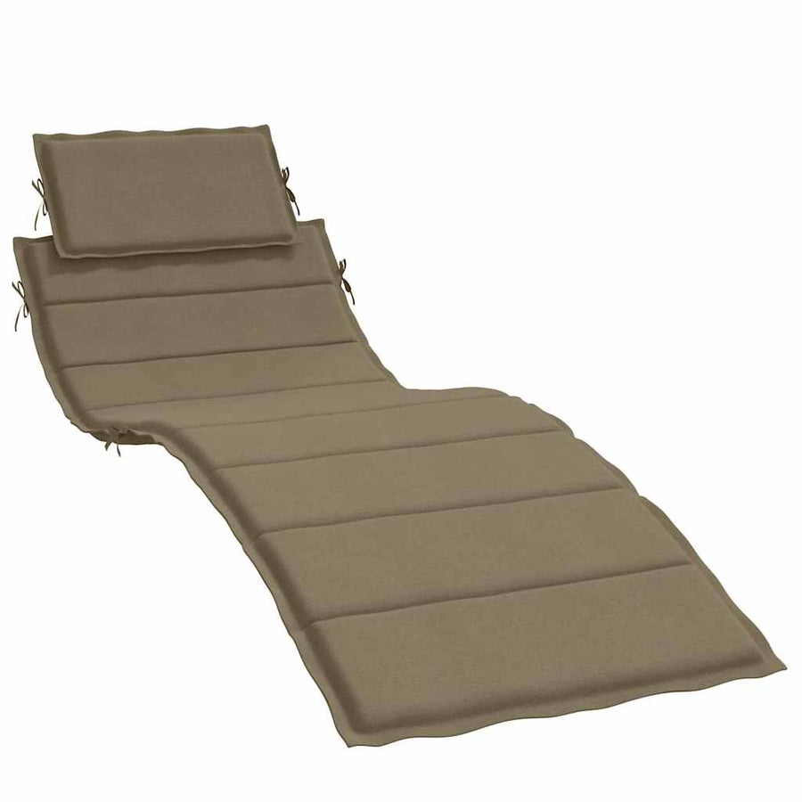 Ligbedkussen 186X58X4 Cm Stof Gemêleerd Taupe taupe mix