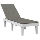 Patio chair cushion (75+105) x 50 x 4 cm mottled dark grey fabric