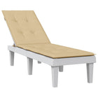 Terrasstoelkussen 75+105x50x4 cm gemêleerd beige
