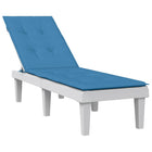 Terrasstoelkussen (75+105) x 50 x 4 cm stof gemêleerd blauw