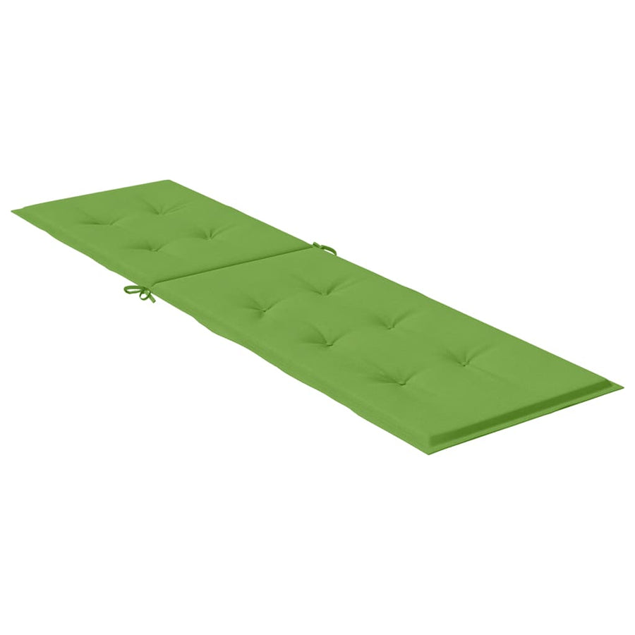 Terrasstoelkussen (75+105)x50x3 cm stof gemêleerd groen