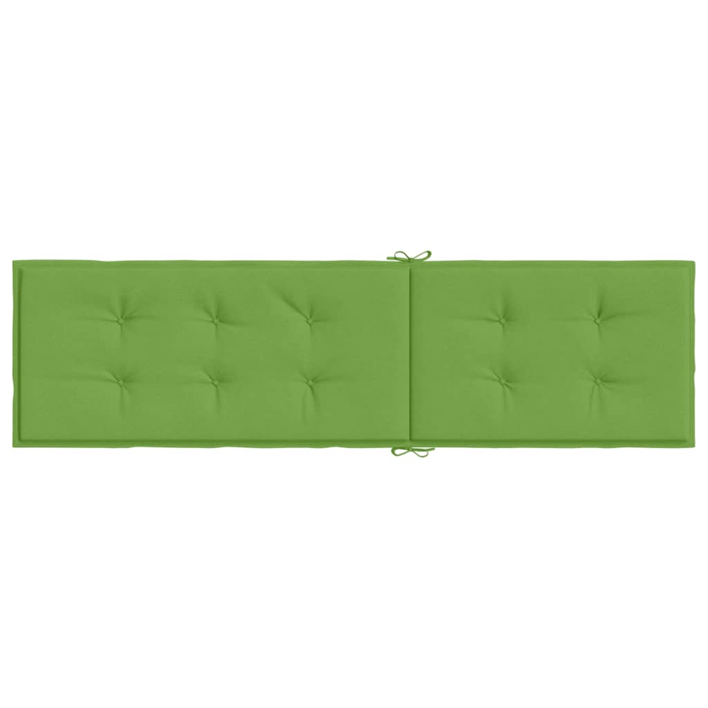 Terrasstoelkussen (75+105)x50x3 cm stof gemêleerd groen