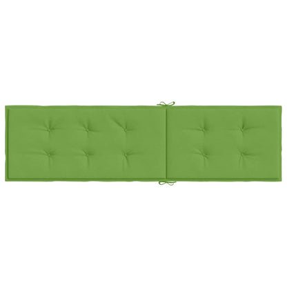 Terrasstoelkussen (75+105)x50x3 cm stof gemêleerd groen