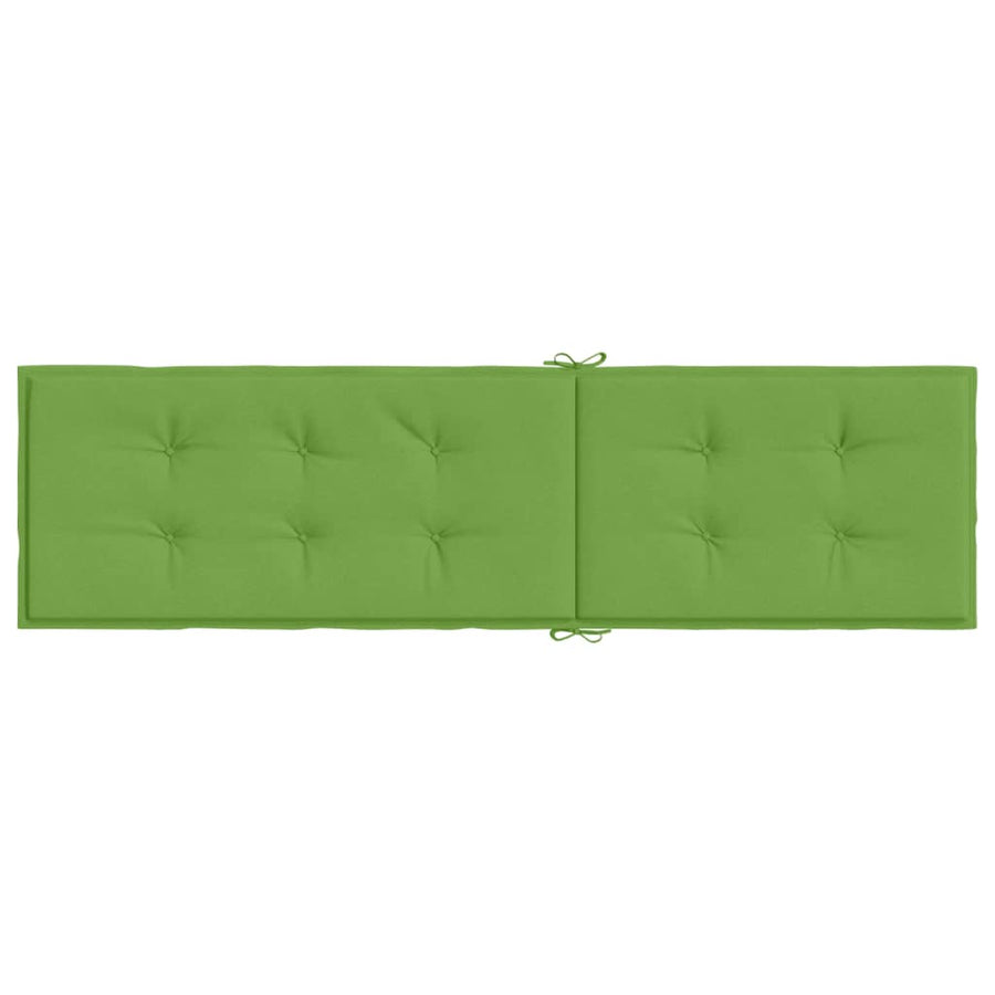 Terrasstoelkussen (75+105)x50x3 cm stof gemêleerd groen