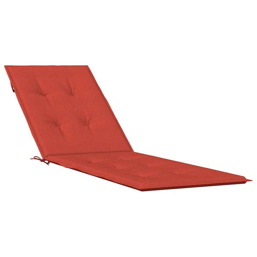 Terrasstoelkussen (75+105) X 50 X 4 Cm Stof Gemêleerd Rood rood mix