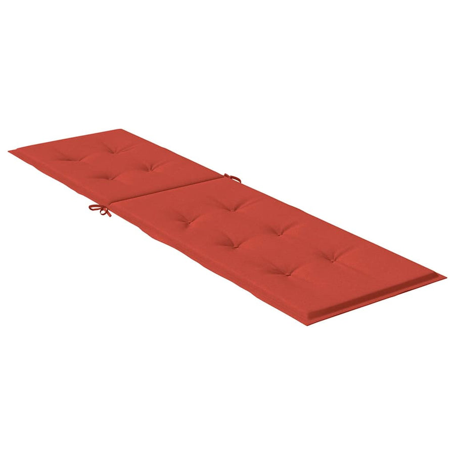 Terrasstoelkussen (75+105) X 50 X 4 Cm Stof Gemêleerd Rood rood mix