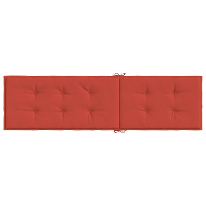 Terrasstoelkussen (75+105) X 50 X 4 Cm Stof Gemêleerd Rood rood mix