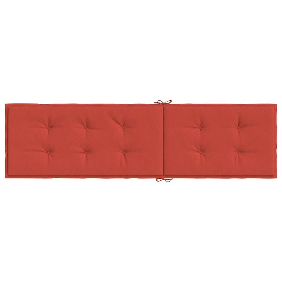 Terrasstoelkussen (75+105) X 50 X 4 Cm Stof Gemêleerd Rood rood mix