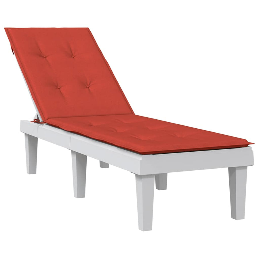 Terrasstoelkussen (75+105) X 50 X 4 Cm Stof Gemêleerd Rood rood mix