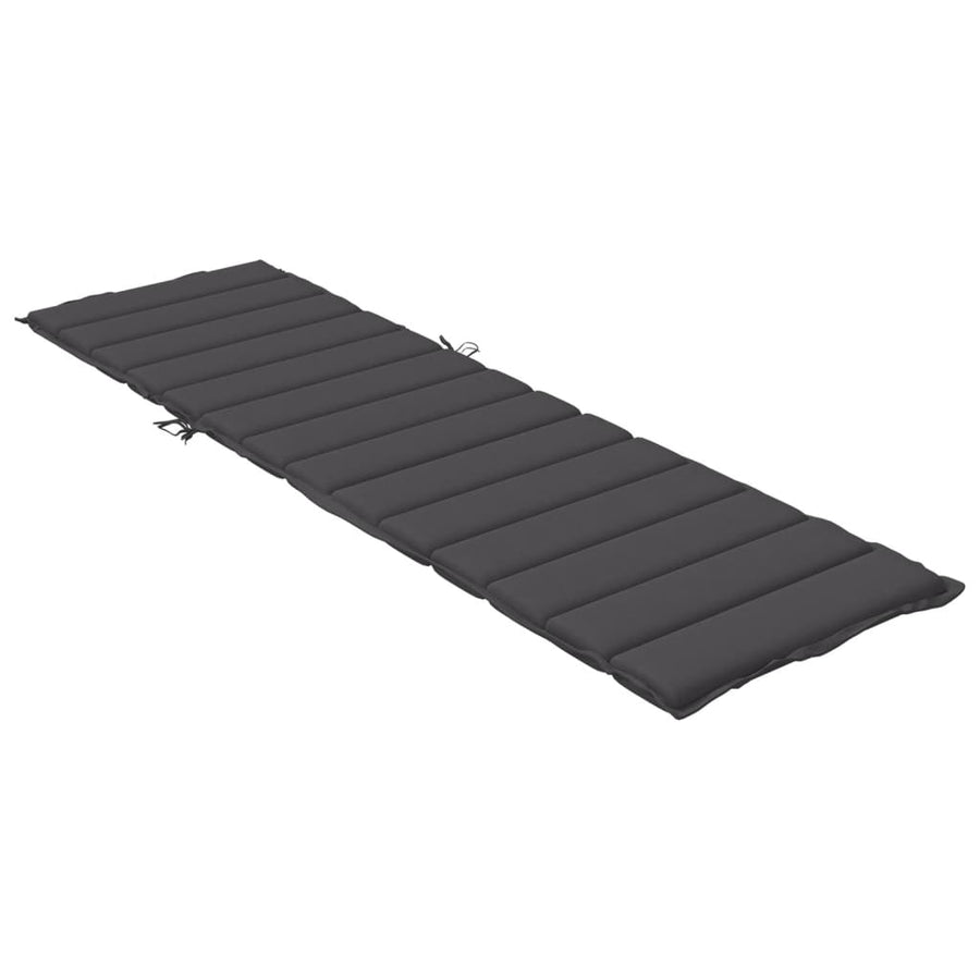 Ligbedkussen Stof Gemêleerd Antracietkleurig 200 x 50 x 4 cm