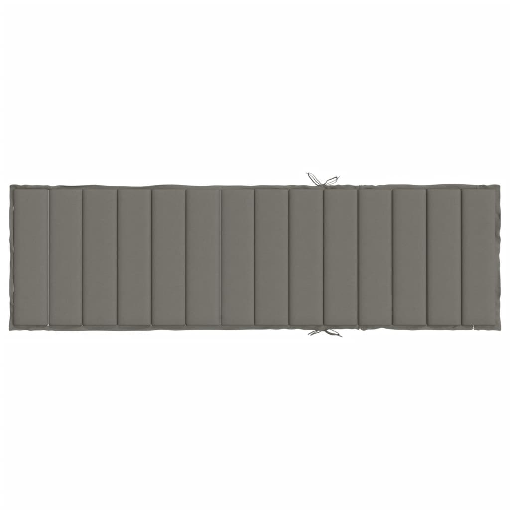 Ligbedkussen Stof Gemêleerd Donkergrijs 200 x 50 x 4 cm