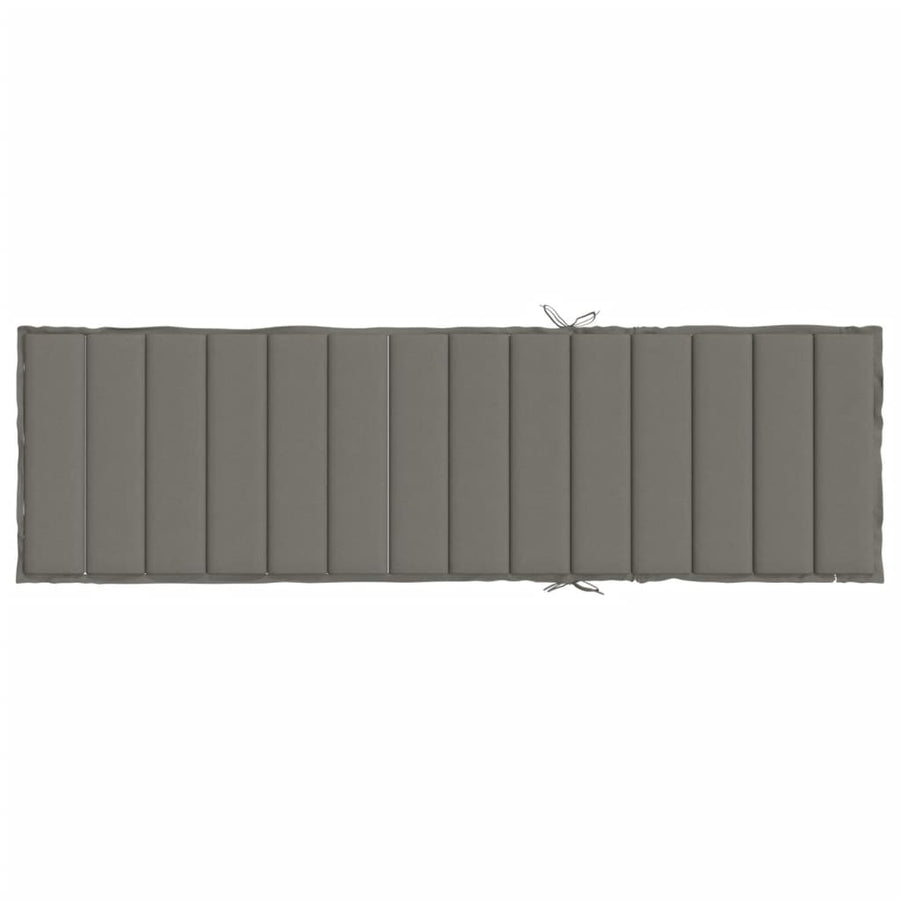 Ligbedkussen Stof Gemêleerd Donkergrijs 200 x 50 x 4 cm