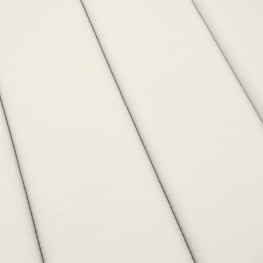 Ligbedkussen 200x50x4 cm stof gemêleerd crèmekleurig