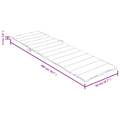 Ligbedkussen 200x50x4 cm stof gemêleerd crèmekleurig