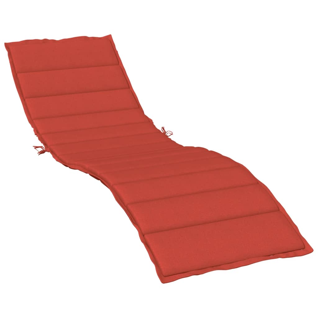 Ligbedkussen 200x50x4 cm stof gemêleerd rood