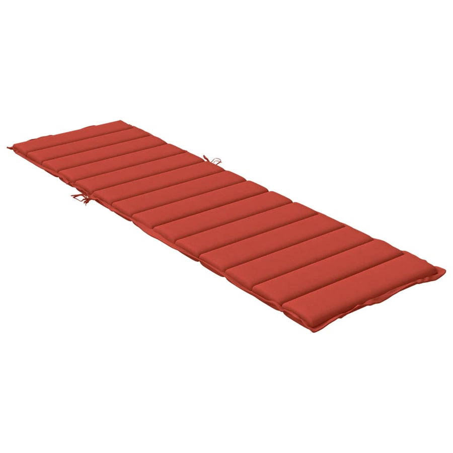 Ligbedkussen 200x50x4 cm stof gemêleerd rood