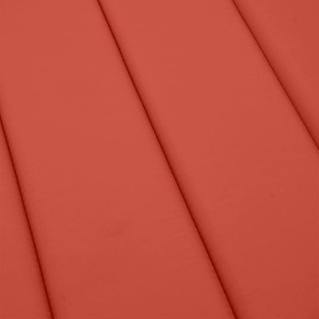 Ligbedkussen 200x50x4 cm stof gemêleerd rood