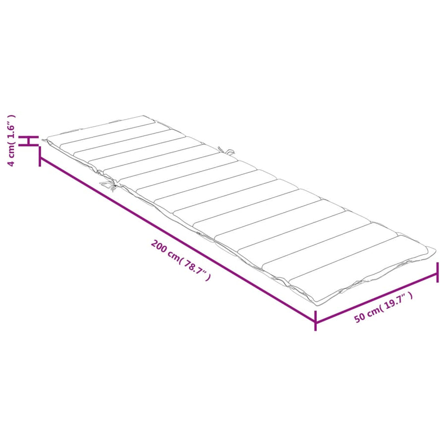 Ligbedkussen 200x50x4 cm stof gemêleerd rood
