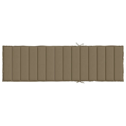 Ligbedkussen Stof Gemêleerd Taupe 200 x 50 x 4 cm
