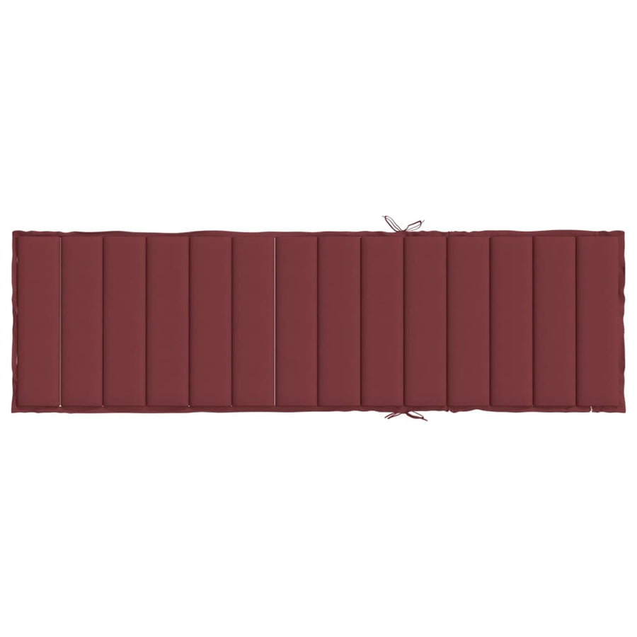 Ligbedkussen Stof Gemêleerd Wijnrood 200 x 50 x 4 cm