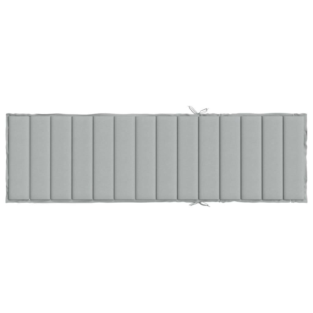 Ligbedkussen Stof Gemêleerd Lichtgrijs 200 x 60 x 4 cm