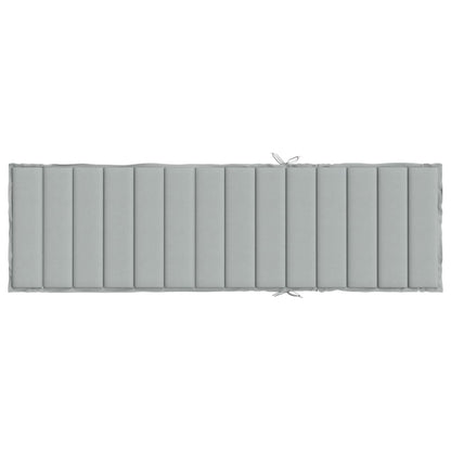 Ligbedkussen Stof Gemêleerd Lichtgrijs 200 x 60 x 4 cm