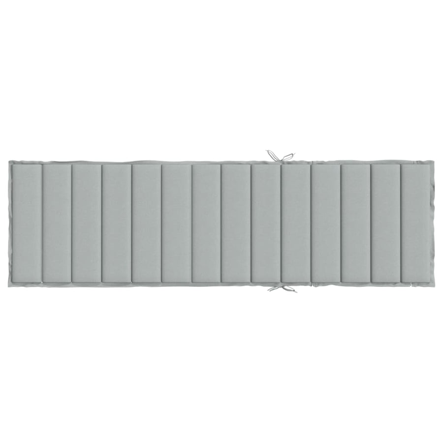 Ligbedkussen Stof Gemêleerd Lichtgrijs 200 x 60 x 4 cm