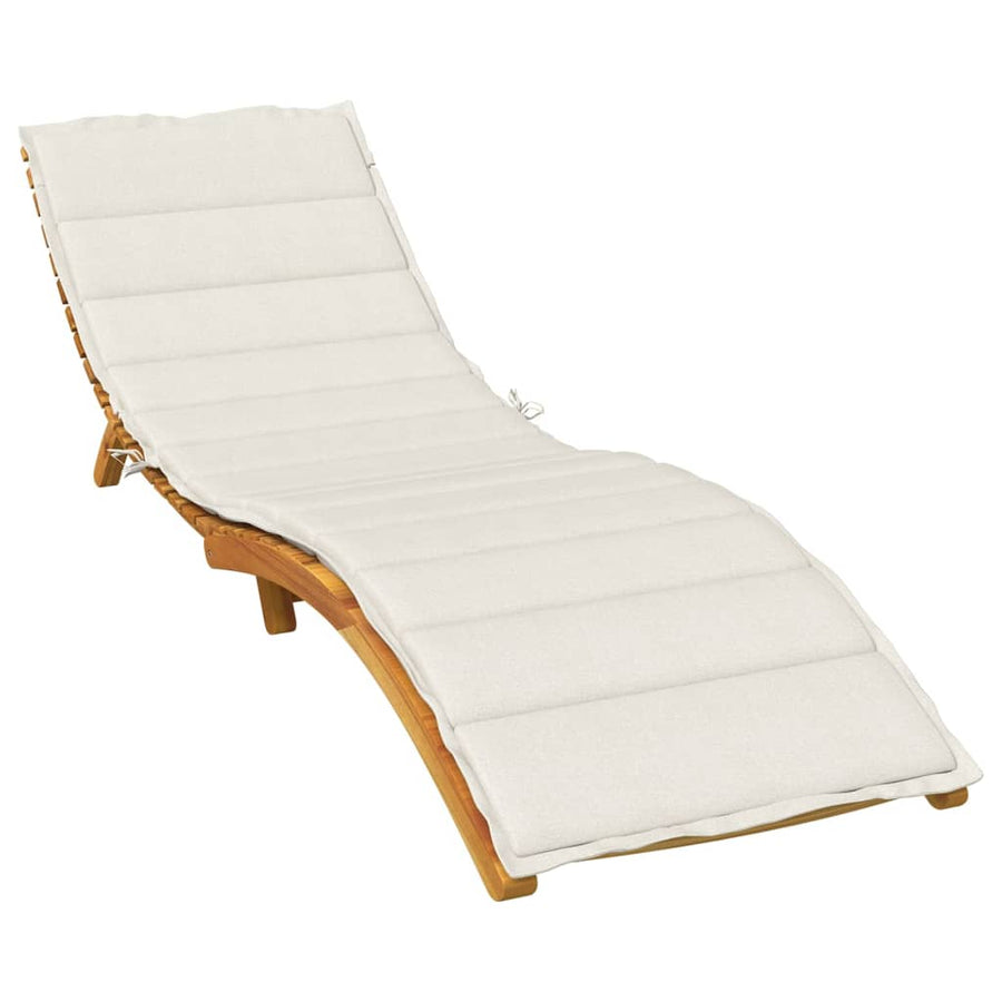 Ligbedkussen Stof Gemêleerd Crèmekleurig 200 x 60 x 4 cm