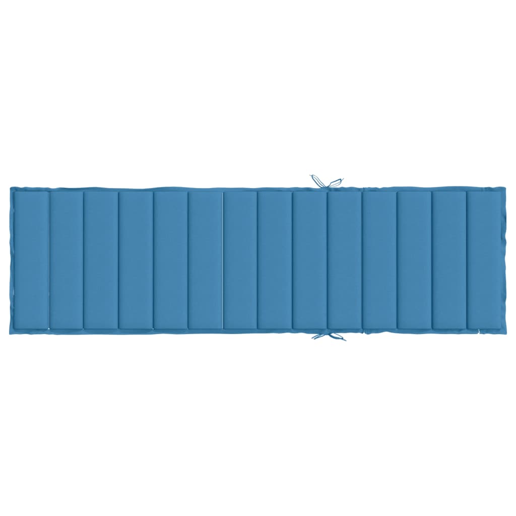 Ligbedkussen Stof Gemêleerd Blauw 200 x 60 x 4 cm