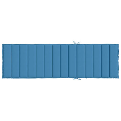 Ligbedkussen Stof Gemêleerd Blauw 200 x 60 x 4 cm
