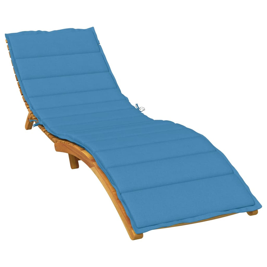 Ligbedkussen Stof Gemêleerd Blauw 200 x 60 x 4 cm