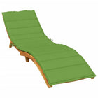 Ligbedkussen gemêleerd groen 200x60x4 cm