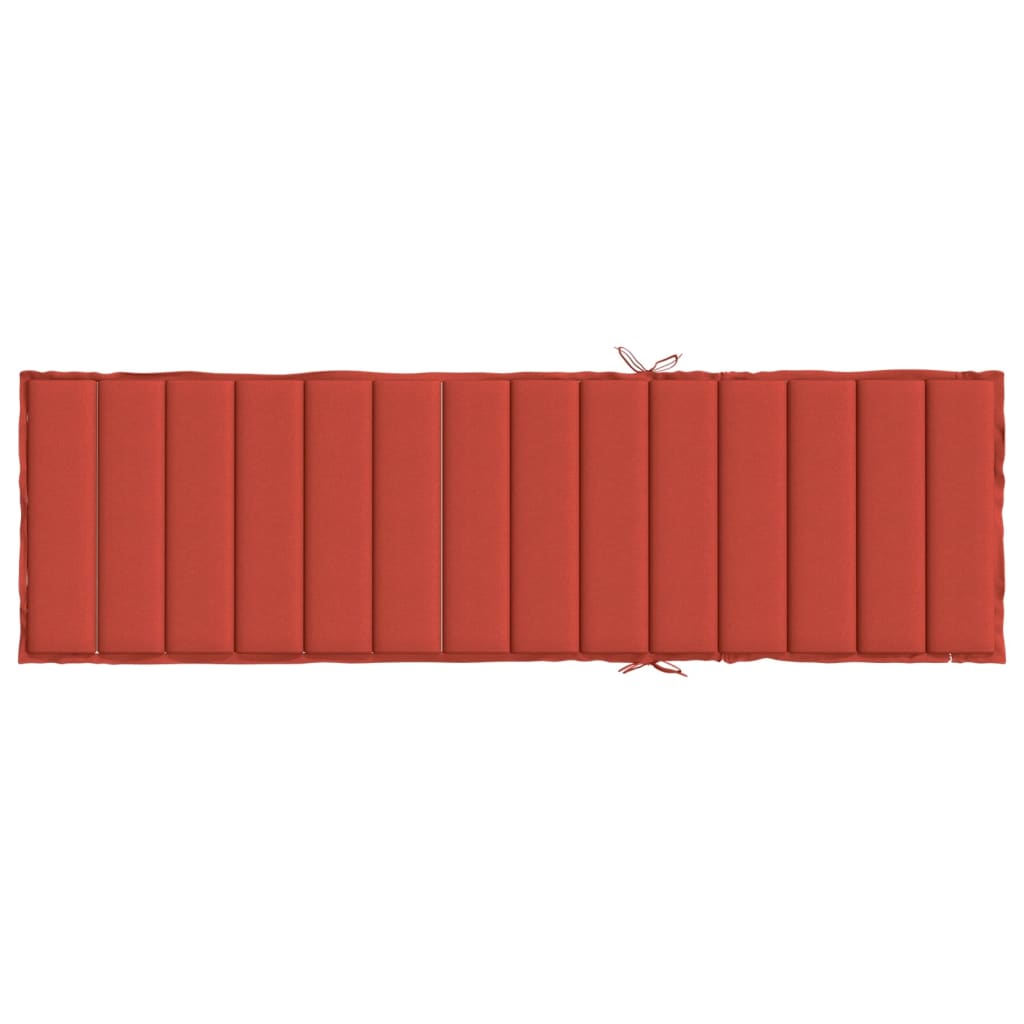 Ligbedkussen Stof Gemêleerd Rood 200 x 60 x 4 cm