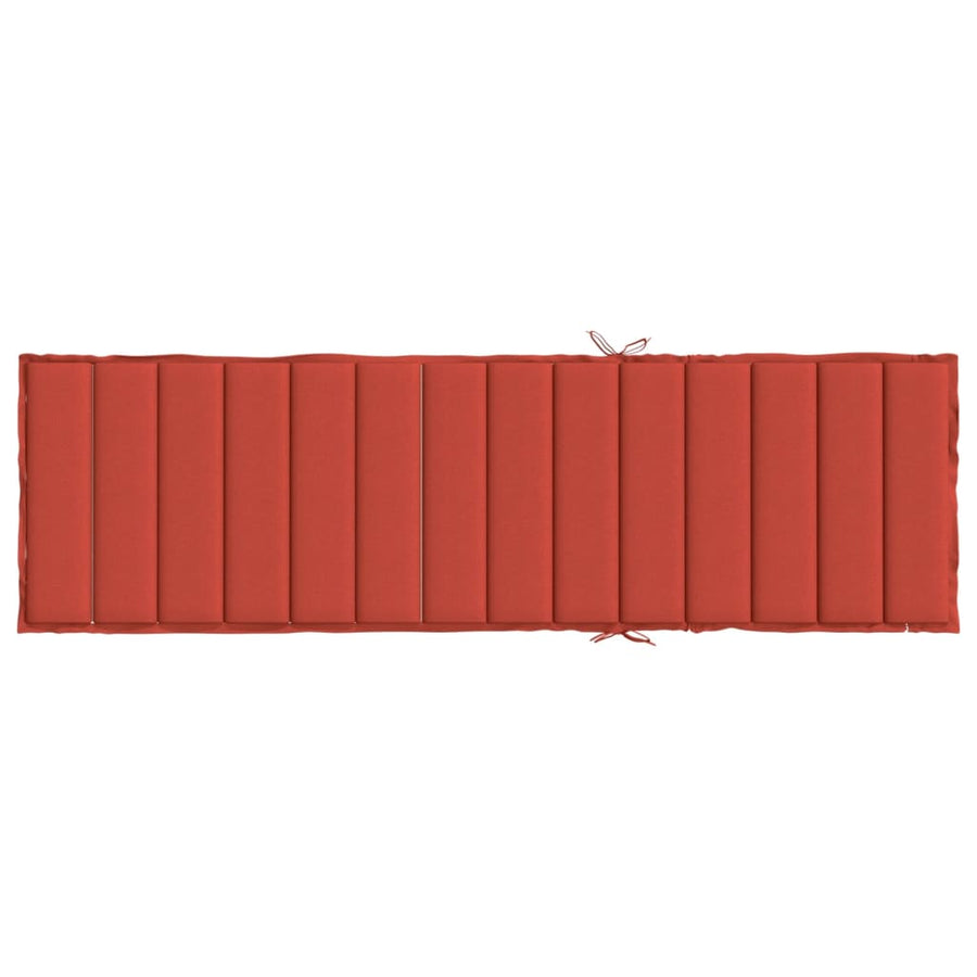 Ligbedkussen Stof Gemêleerd Rood 200 x 60 x 4 cm