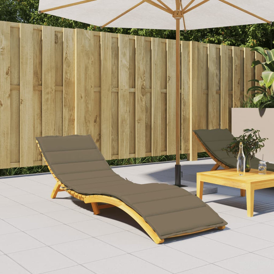 Ligbedkussen Stof Gemêleerd Taupe 200 x 60 x 4 cm