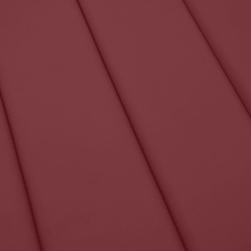 Ligbedkussen Stof Gemêleerd Wijnrood 200 x 60 x 4 cm