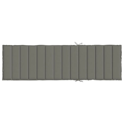 Ligbedkussen Stof Gemêleerd Donkergrijs 200 x 70 x 4 cm