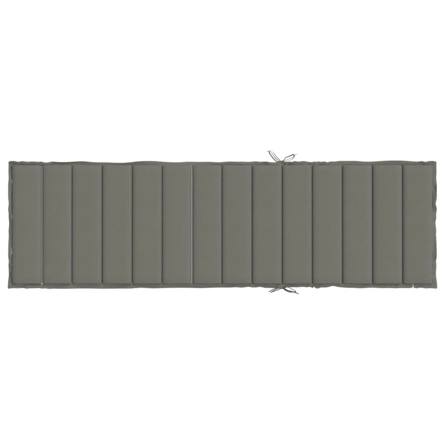 Ligbedkussen Stof Gemêleerd Donkergrijs 200 x 70 x 4 cm