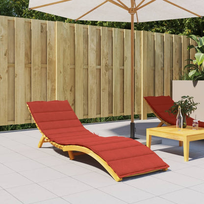 Ligbedkussen 200x70x4 cm stof gemêleerd rood