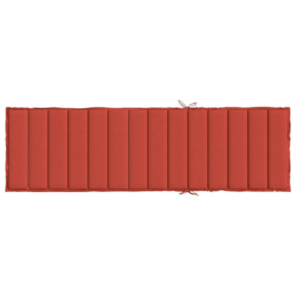 Ligbedkussen 200x70x4 cm stof gemêleerd rood