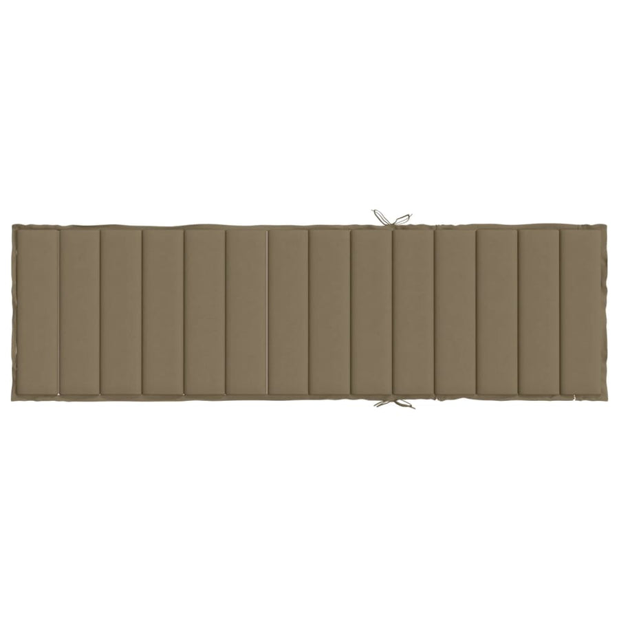 Ligbedkussen Stof Gemêleerd Taupe 200 x 70 x 4 cm