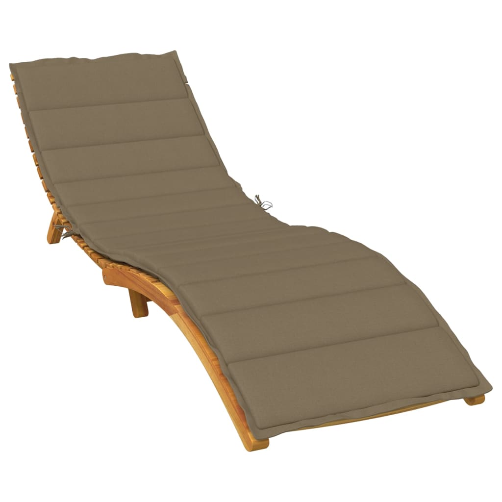 Ligbedkussen Stof Gemêleerd Taupe 200 x 70 x 4 cm