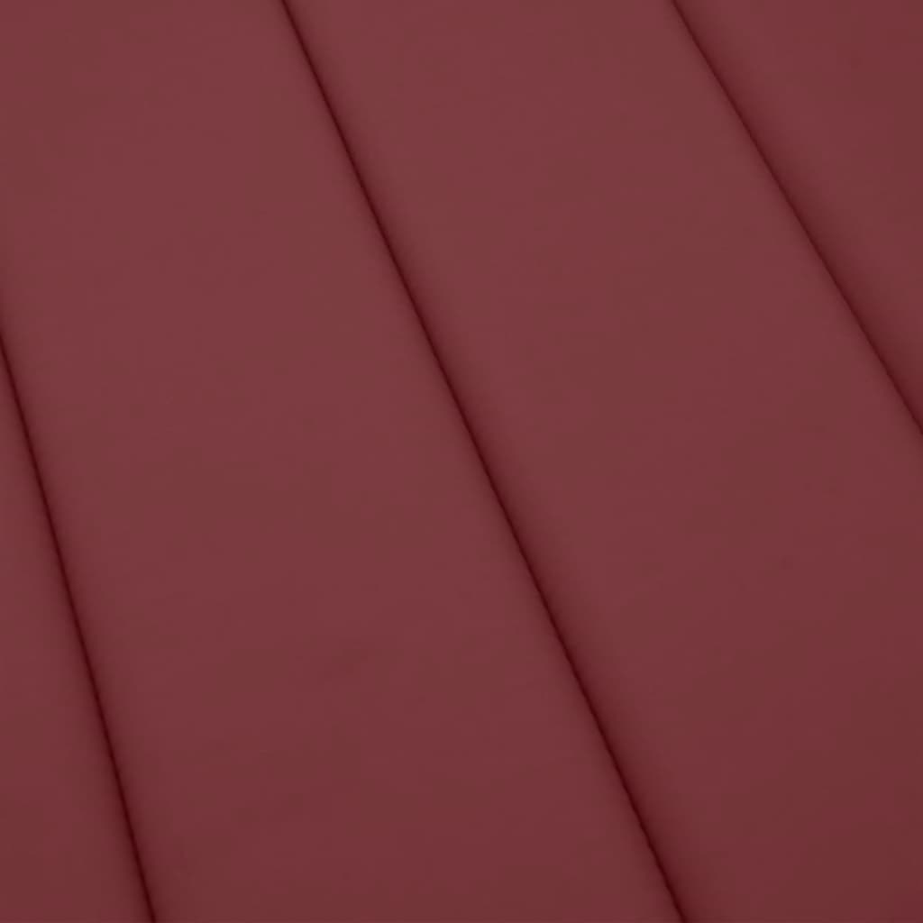 Ligbedkussen Stof Gemêleerd Wijnrood 200 x 70 x 4 cm