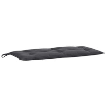 Tuinbankkussen 100x50x7 cm stof gemêleerd antracietkleurig
