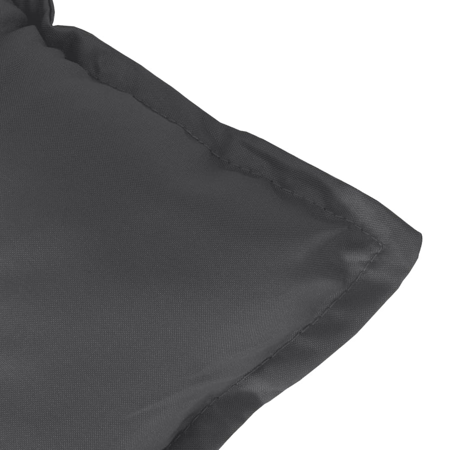 Tuinbankkussen 100x50x7 cm stof gemêleerd antracietkleurig