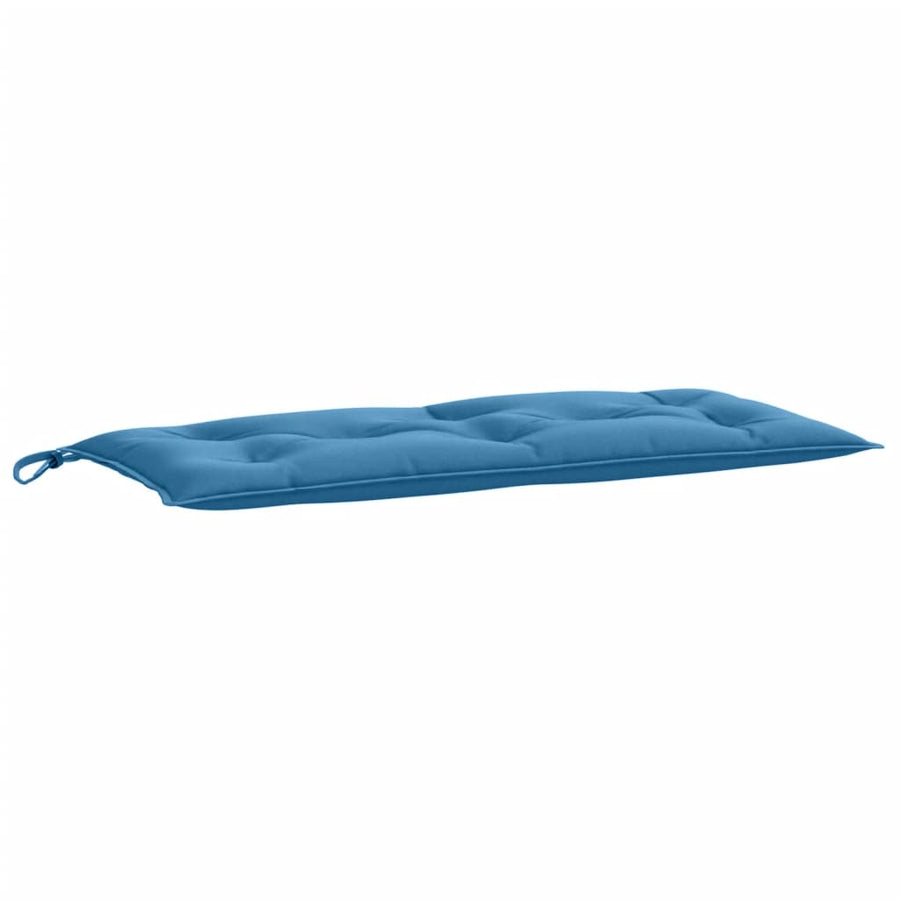 Tuinbankkussen 100x50x7 cm stof gemêleerd blauw