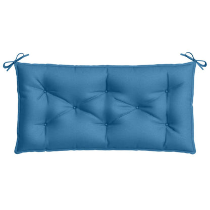 Tuinbankkussen 100x50x7 cm stof gemêleerd blauw