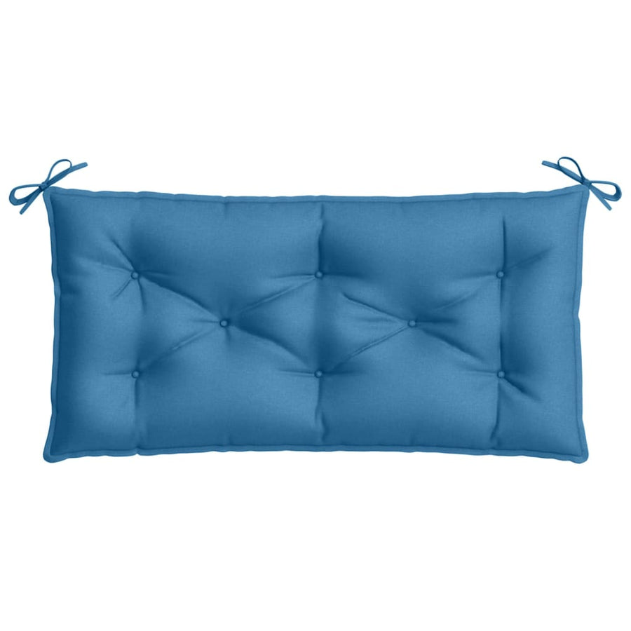 Tuinbankkussen 100x50x7 cm stof gemêleerd blauw